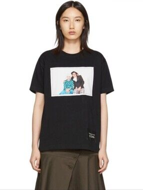 Marc Jacobs Black Tee with Framed Photo Graphic